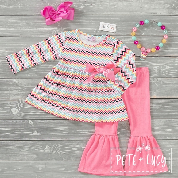 Pete and Lucy Matching Sets Pete And Lucy Cheveron Zig Zag Set